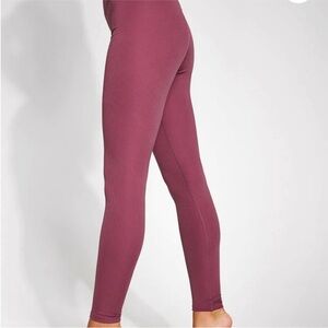 Girlfriend Collective Goji Ribbed High-Rise Leggings small